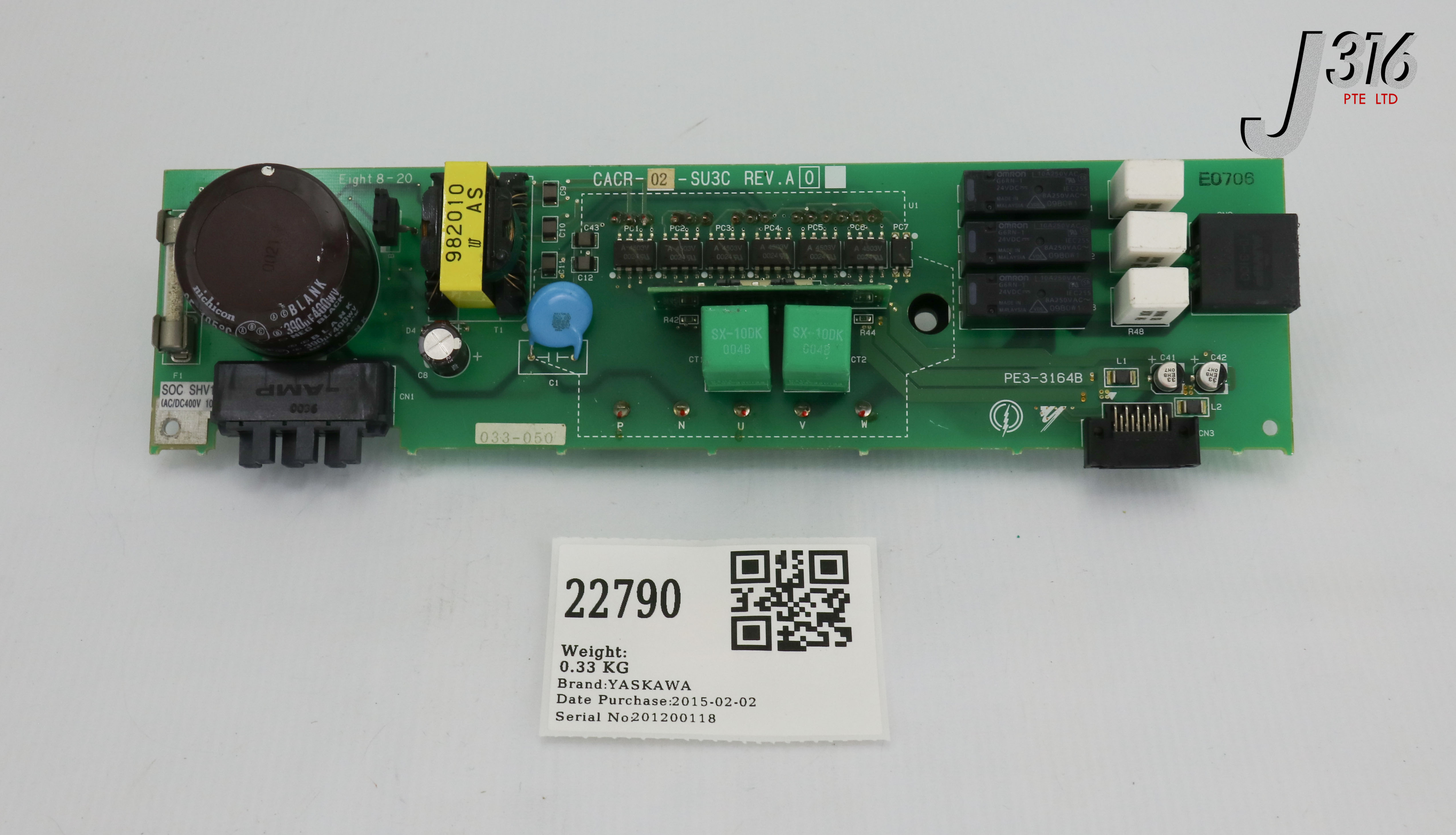 ℕ 22790 YASKAWA PCB, MOTOR DRIVE SERVOPACK CACR-02-SU3C | eBay